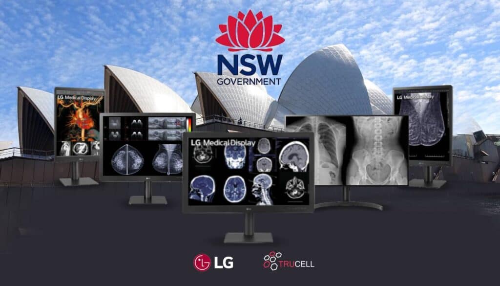 LG diagnostic monitors in NSW Health clinical workflow